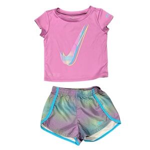Nike Dri-Fit Shorts & Shirt Set Size 24 months